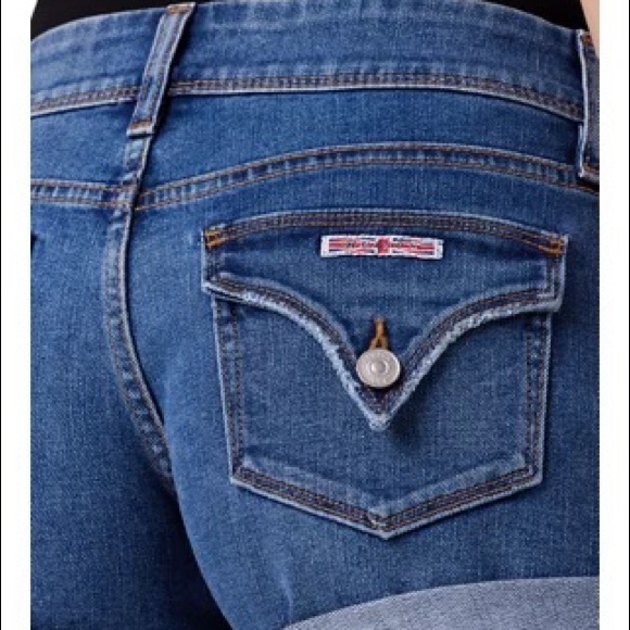 HUDSON Women's Croxley Mid Rise, Cuffed, Jean Short - Picture 3 of 7